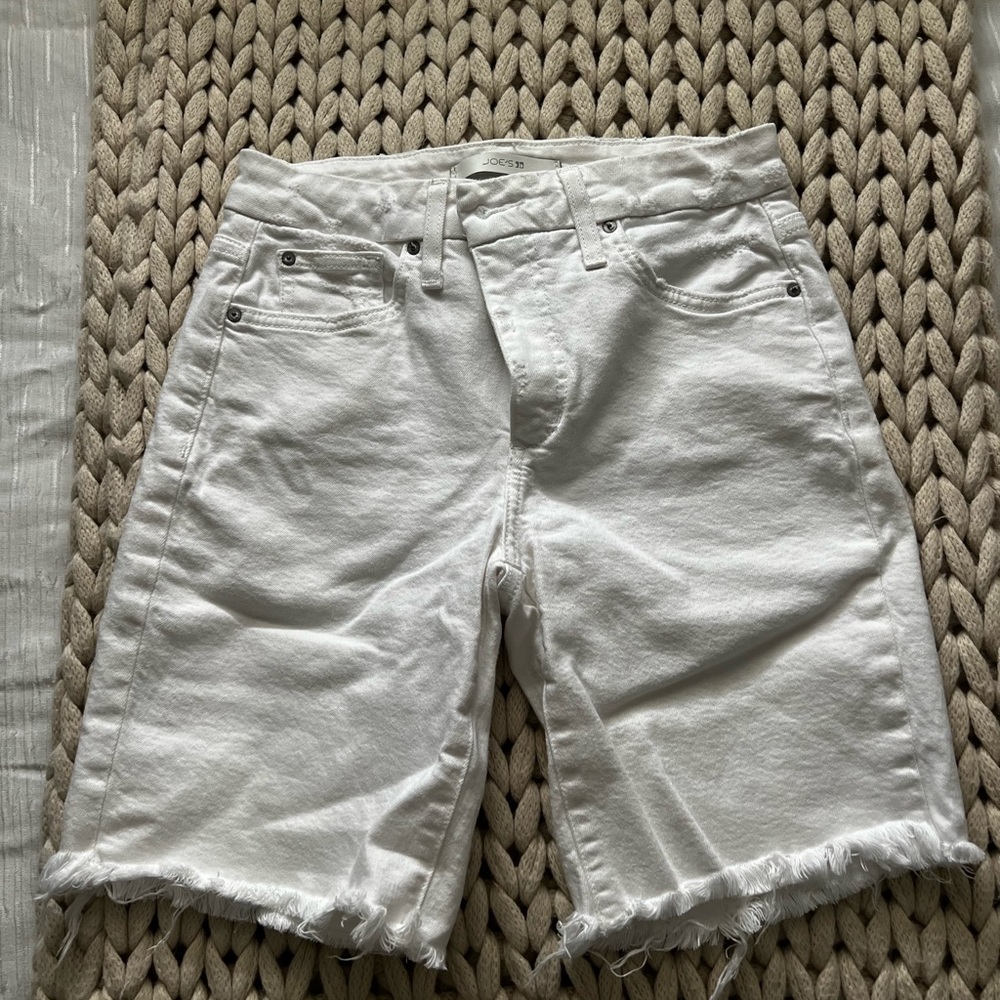 Joe’s Jeans White Shorts High Rise Curvy